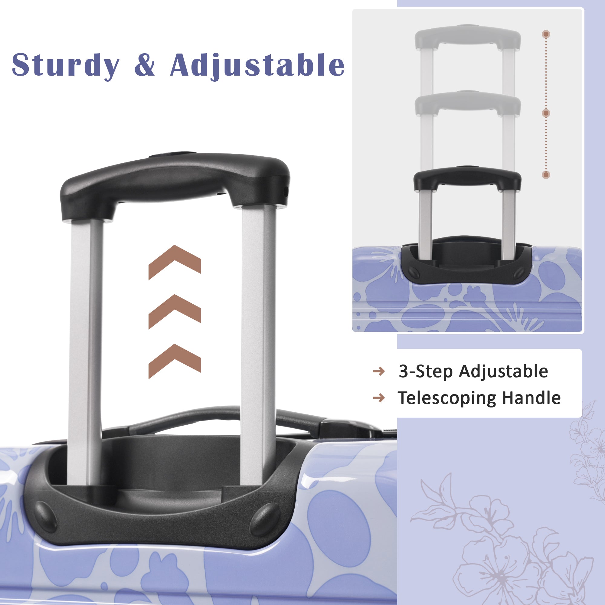 ad544800-3064-4a8c-b4cc-b1d0dfe6d184.jpg UNIVERSITY CITY ELITE Hardshell Luggage 3 Pcs Luggage Set; Spinner Suitcase With TSA Lock Lightweight-20"-24"-28" - Image 5