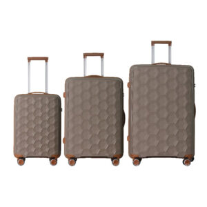 RHAWNHURST 3-Piece Luggage Set; Lightweight Suitcases With Rolling Wheels, TSA Lock & Moulded Corner, 20"-24"-28"