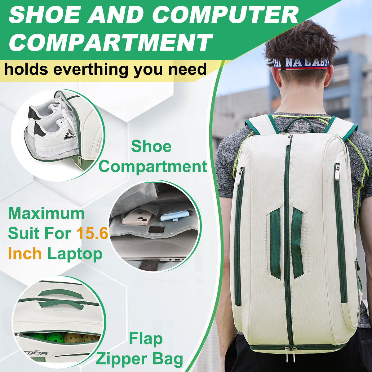 cbe0026c-9224-4dad-a441-42fc61125e6e.jpg CAMBRIA Tennis Bag With Shoe Compartment - Image 4