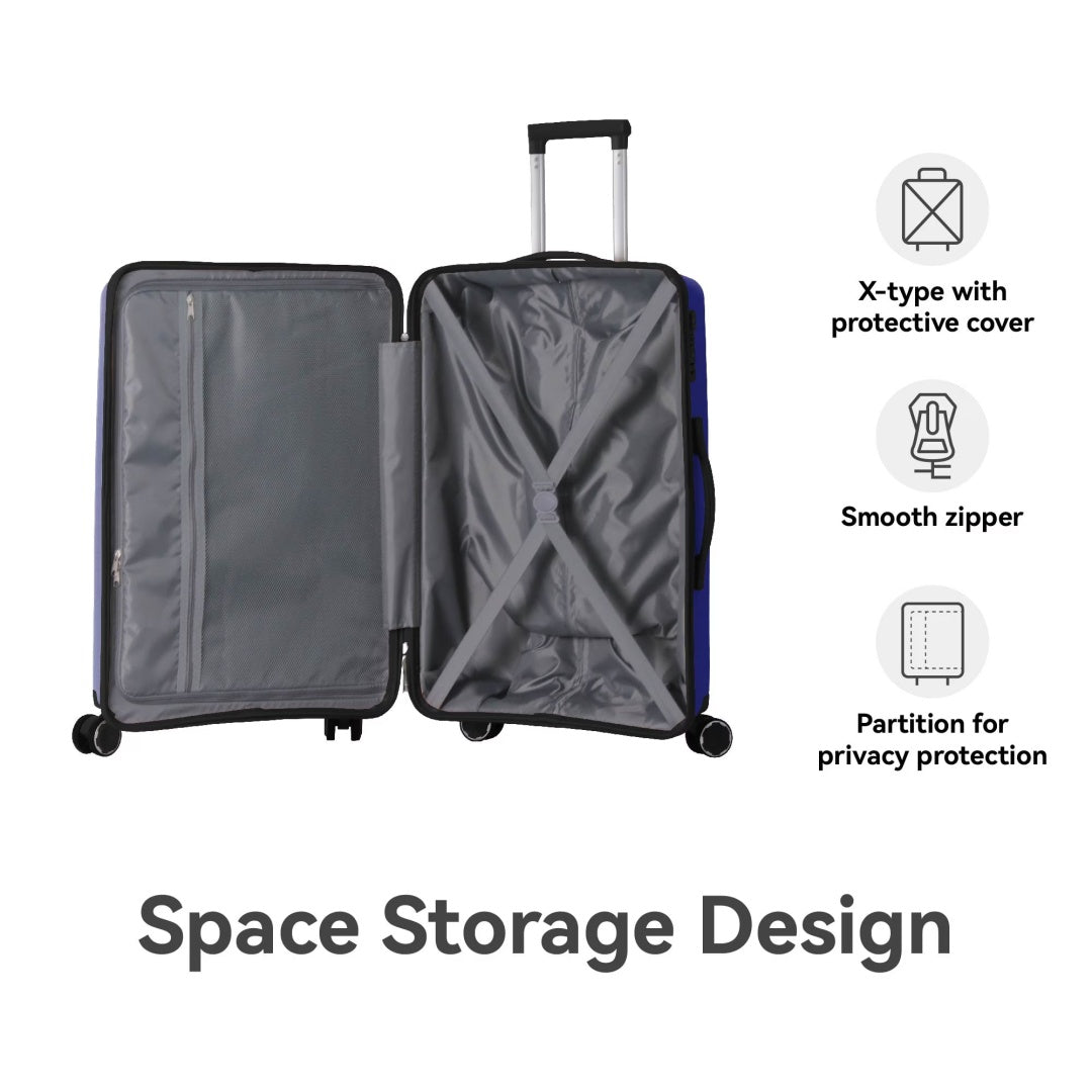 cc97bc30-06e7-46c8-9af3-90e312cd5ff2.jpg POINT BREEZE 3-Piece Hardshell Luggage Set; Travel Lightweight Suitcases, TSA Lock & Moulded Corner, 20" 24" 28" - Image 8