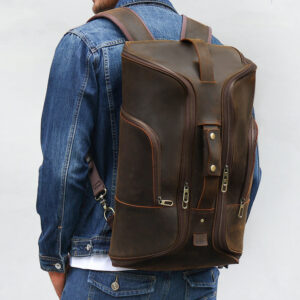 WYNNEFIELD HEIGHTS Top Layer Genuine Leather Backpack