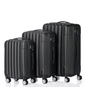 GETAWAY 3-Piece Hard Sided Black Luggage Set
