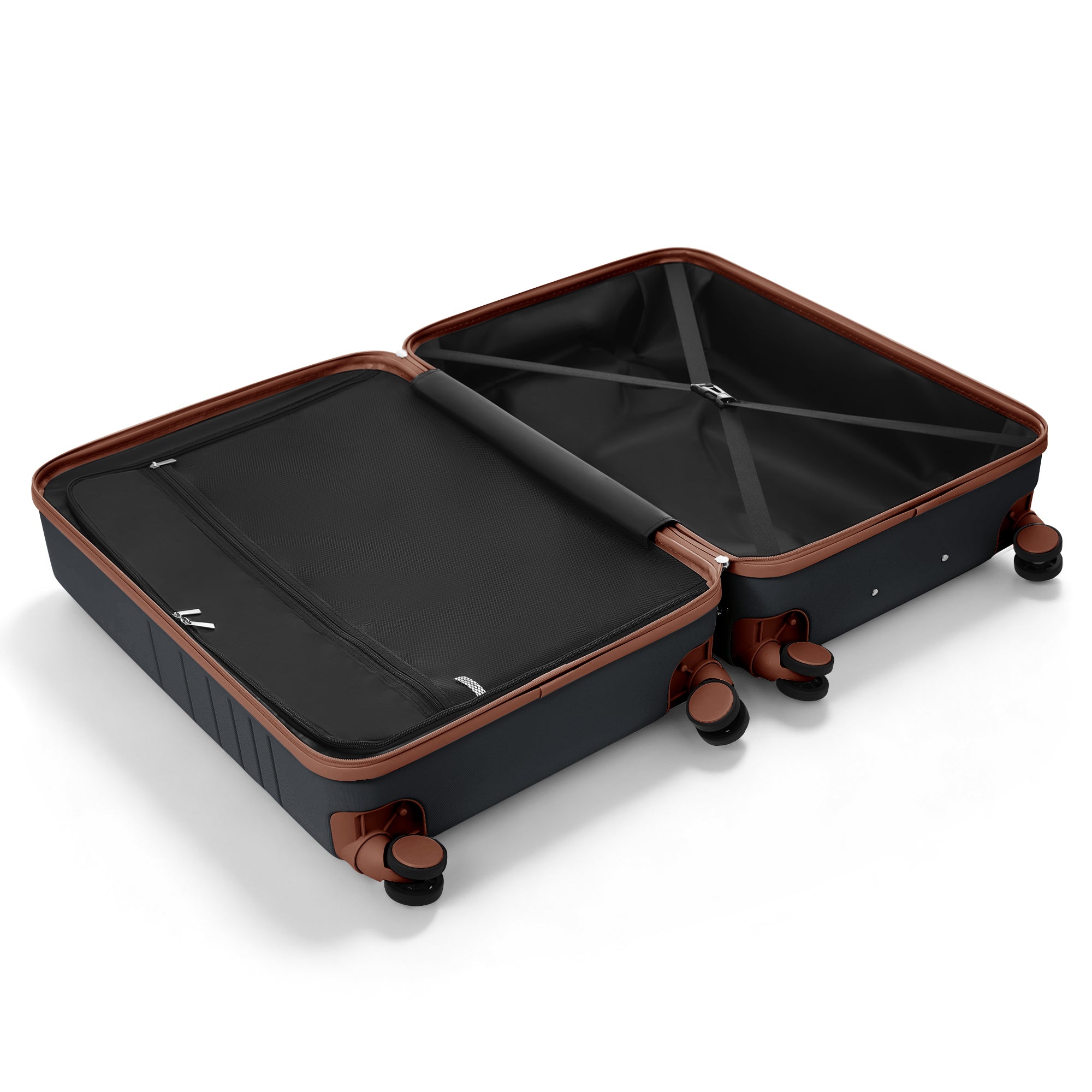 dd6ded89f0cb4366b8be2a0cdfa13b74.jpg ELITE ICONIC PRO Front Opening 20-Inch Carry-On Luggage with Expandable Travel Bag, with USB Port , Cup Holder - Image 6