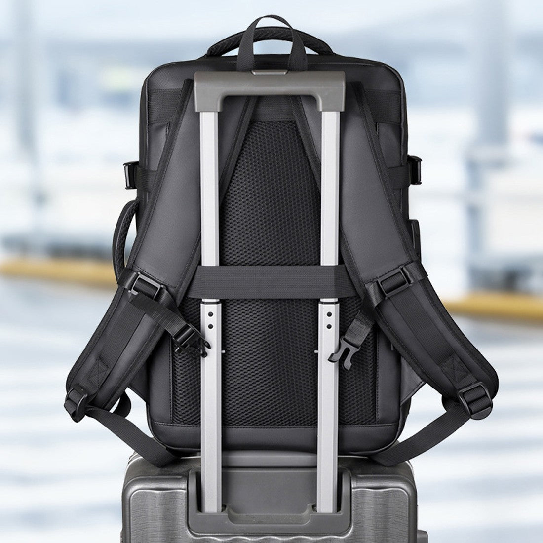 f8442b49-b87d-455f-ad47-dc45809e3147.jpg KINGSESSING Vacuum Backpack Travel Bag 35L Expandable Vacuum Compression Backpack - Image 2